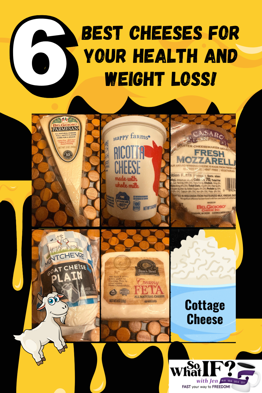 6 Best Cheeses For Weight Loss And Your Health! - So What IF? With Jen