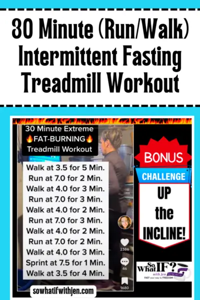 30 Minute (Run/Walk) Intermittent Fasting Treadmill Workout