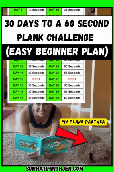 30 Days to a 60 Second Plank Challenge (Easy Beginner Plan)